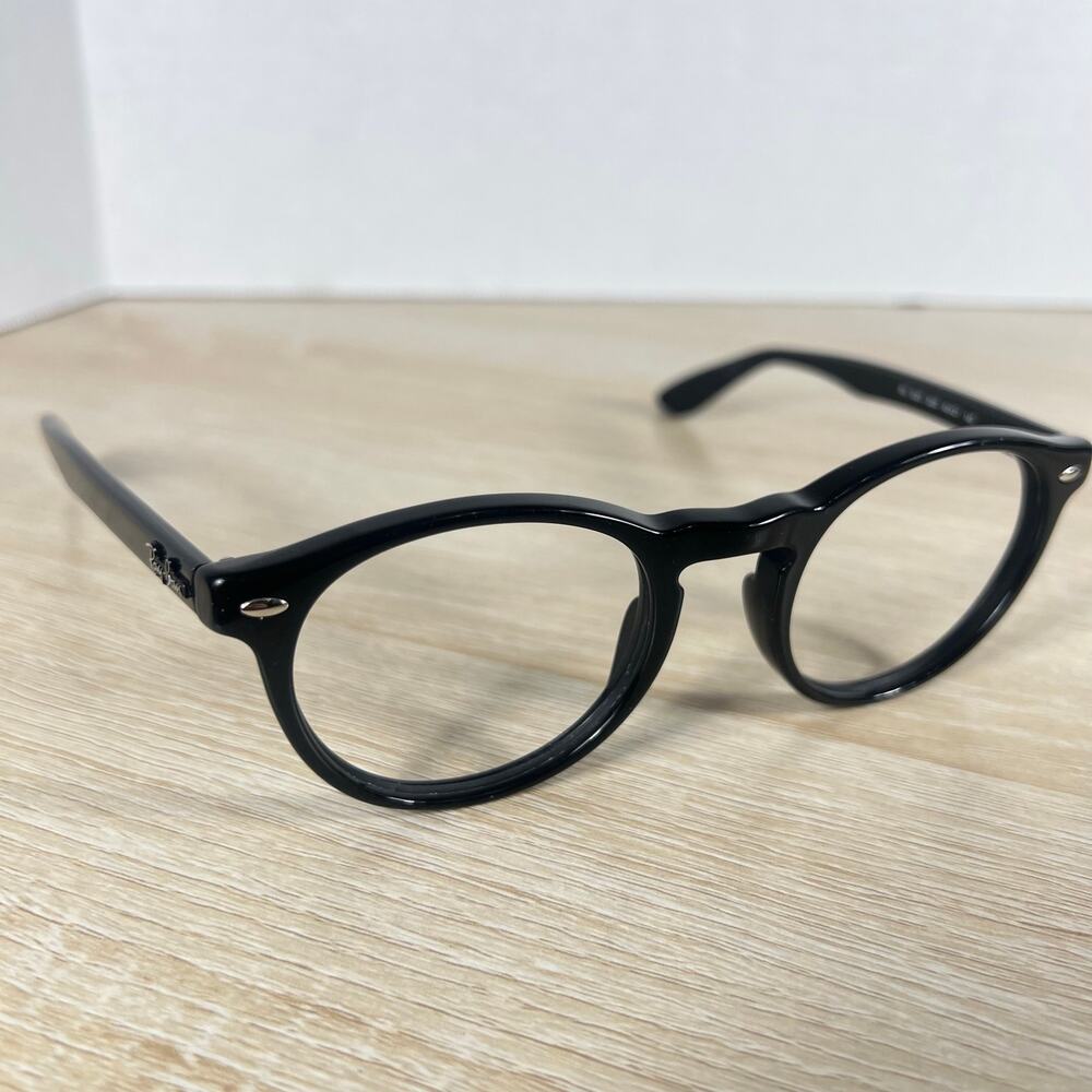 Ray-Ban RB5283 2000 Eyeglasses Round Polished Black Frames Only 49-21-145